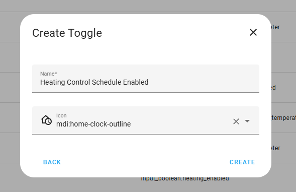 Schedule toggle